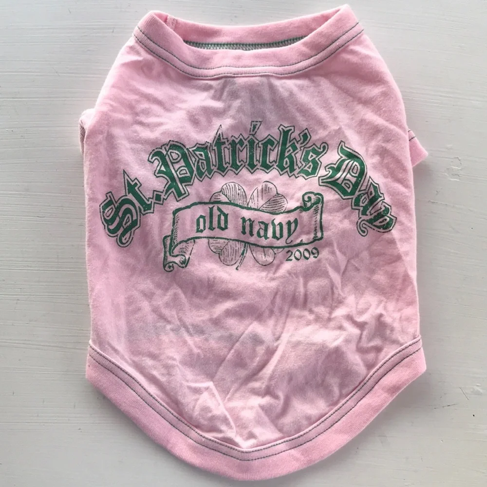 OLD NAVY ST. PADDY’S DAY DOG TEE & HAT *DOG OR CAT HALLOWEEN COSTUME *PINK